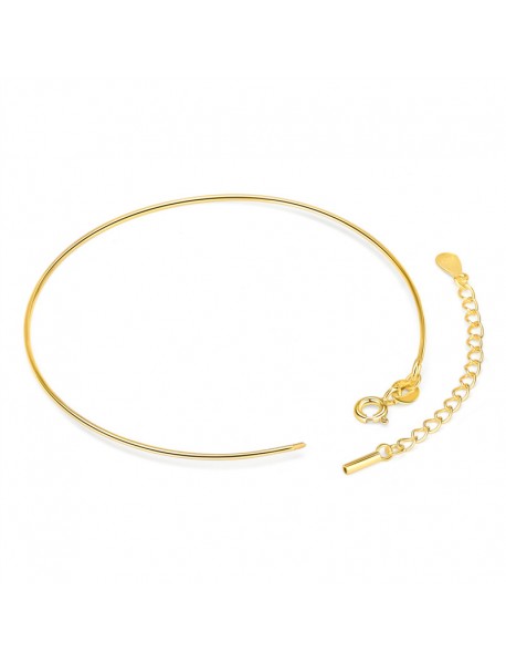 Simple Screw Spiral 925 Sterling Silver Bracelet