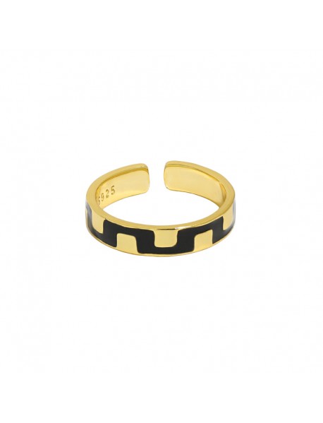 2022 New Irregular Wave 925 Sterling Silver Adjustable Ring