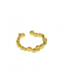 Irregular Bubbles 925 Sterling Silver Adjustable Ring