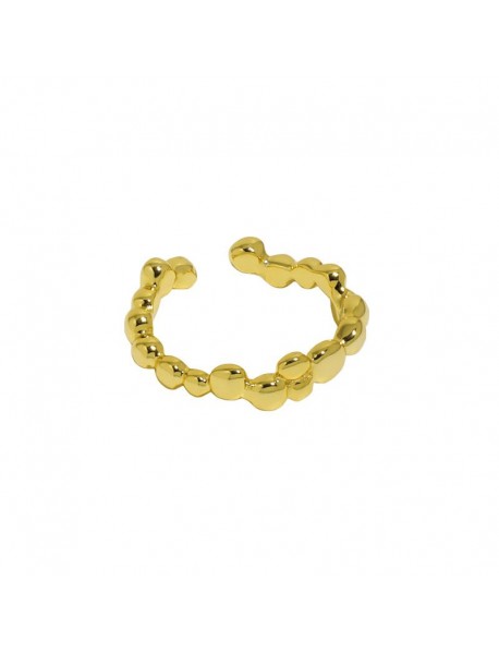 Irregular Bubbles 925 Sterling Silver Adjustable Ring