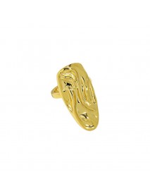 Women Nail 925 Sterling Silver Adjustable Ring