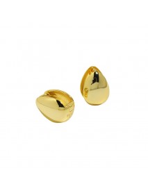 Lady Waterdrop Falling 925 Sterling Silver Hoop Earrings
