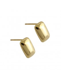 Geometry Rectangle Fashion 925 Sterling Silver Stud Earrings