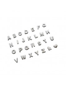 Fashion Letters A-Z 925 Sterling Silver Pendant