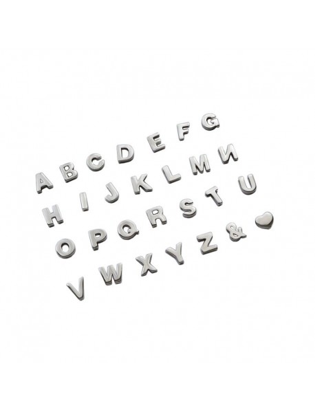 Fashion Letters A-Z 925 Sterling Silver Pendant