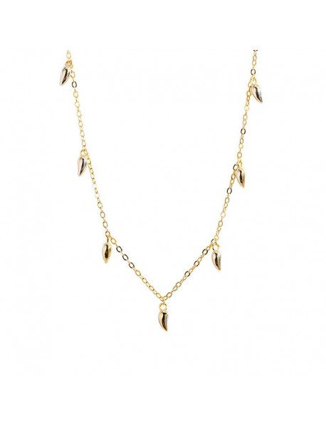 Gift Peppers Tassels 925 Sterling Silver Necklace