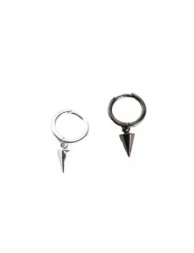 Minimalism Conic Geometry 925 Sterling Silver Hoop Earrings