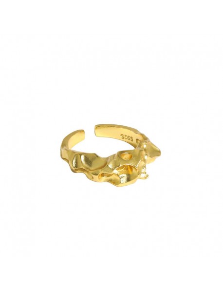 Fashion Irregular Rugged 925 Sterling Silver Adjustable Ring