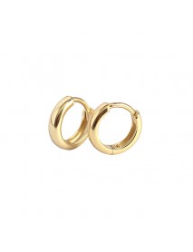Minimalism Small Circle 925 Sterling Silver Huggie Hoop Earrings
