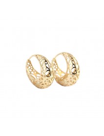 Fashion Hollow Circle 925 Sterling Silver Hoop Earrings