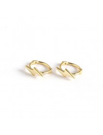 Simple Lighting 925 Sterling Silver Hoop Earrings