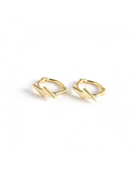 Simple Lighting 925 Sterling Silver Hoop Earrings