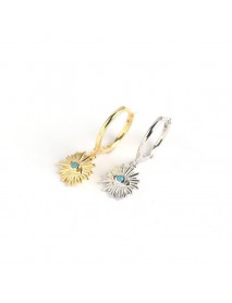 Holiday Eyes 925 Sterling Silver Hoop Earrings