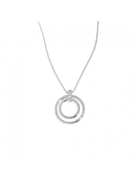 Simple Daughter Circle Rings 925 Sterling Silver Necklace