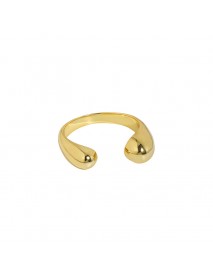 Minimalism Waterdrop 925 Sterling Silver Adjustable Ring