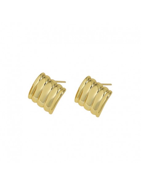 Geometry Rectangle Strips 925 Sterling Silver Stud Earrings