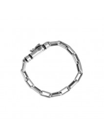 Men's Vintage Hollow Chain 925 Sterling Silver Bracelet