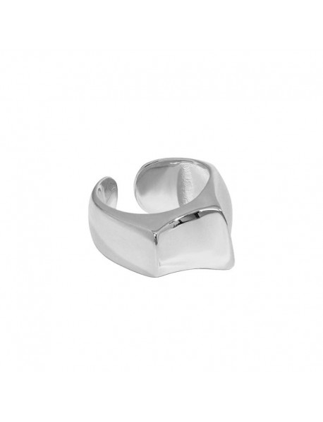 Fashion Glaze Irregular 925 Sterling Silver Adjustable Ring