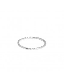 Irregular Surface 925 Sterling Silver Minimalism Adjustable Ring