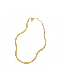 Minimalism Flat Snake Chain 925 Sterling Silver Choker Necklace