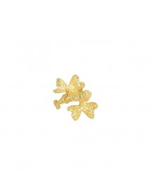 Gift Lucky Clover Flower 925 Sterling Silver Non-Pierced Earring(Single)