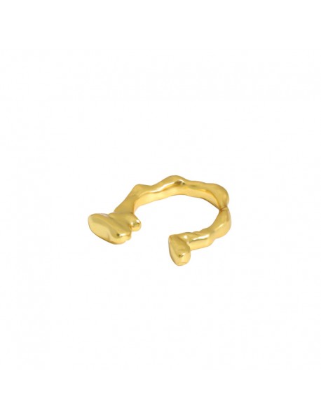 Modern Irregular 925 Sterling Silver Adjustable Ring