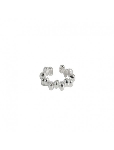 Fashion Beads 925 Sterling Silver Non-Pierced Earrings