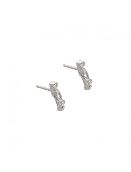 Simple Irregular Tree Branch 925 Sterling Silver Stud Earrings