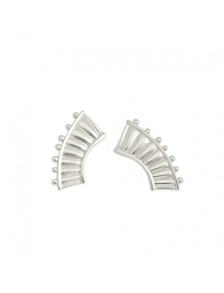 Fashion Lyre Piano 925 Sterling Silver Stud Earrings