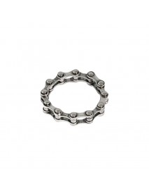 Vintage Bicycle Chain 925 Sterling Silver Ring
