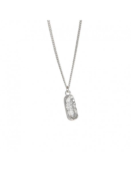 Gift Irregular Peanut 925 Sterling Silver Necklace