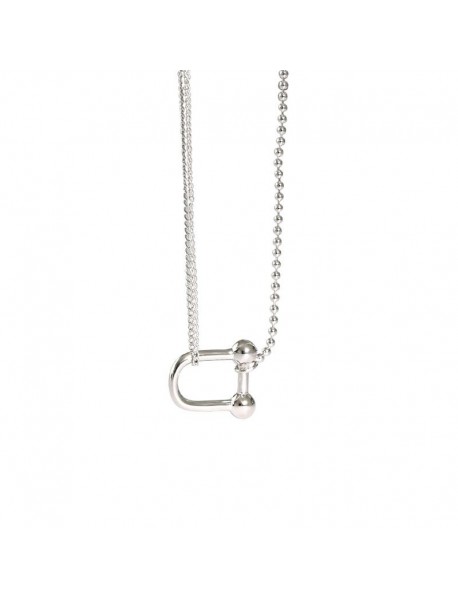 U Shape Fashion 925 Sterling Silver Necklace