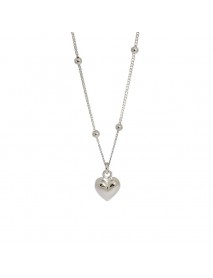 Mini Heart Masculine 925 Sterling Silver Necklace