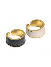 Irregular Wide 925 Sterling Silver Adjustable Ring