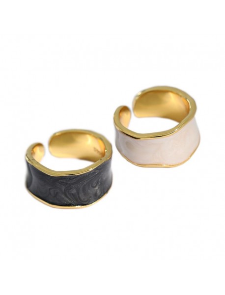 Irregular Wide 925 Sterling Silver Adjustable Ring