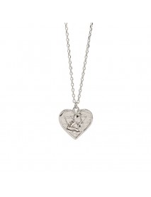 Gift Angel Heart 925 Sterling Silver Necklace