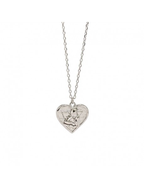 Gift Angel Heart 925 Sterling Silver Necklace