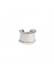 Simple Irregular 925 Sterling Silver Non-Pierced Earring(Single)