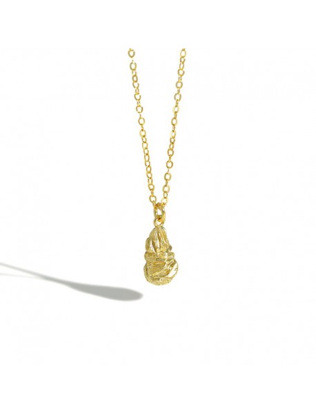 Simple Irregular Waterdrop 925 Sterling Silver Necklace