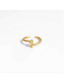 Minimalism Knot 925 Sterling Silver Adjustable Ring