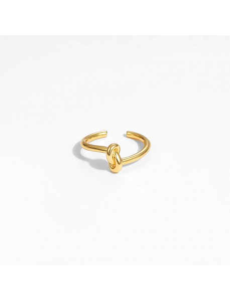 Minimalism Knot 925 Sterling Silver Adjustable Ring