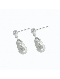 Irregular Waterdrop 925 Sterling Silver Dangling Earrings