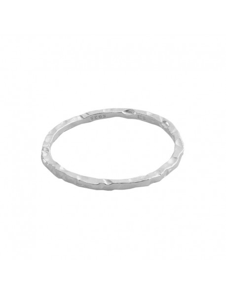 Minimalism Irregular Face 925 Sterling Silver Ring