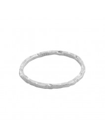 Minimalism Irregular Face 925 Sterling Silver Ring