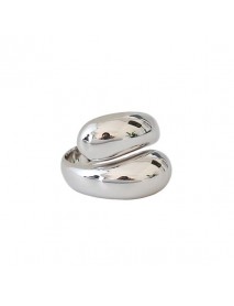 New Waterdrop Unique 925 Sterling Silver Adjustable Ring