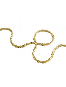 Simple Nugget Crisscross 925 Sterling Silver Necklace