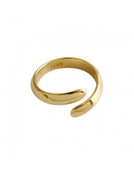 Simple Miss 925 Sterling Silver Adjustable Ring