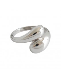 Office Waterdrop 925 Sterling Silver Adjustable Ring