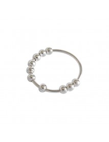 Simple Beads 925 Sterling Silver Ring