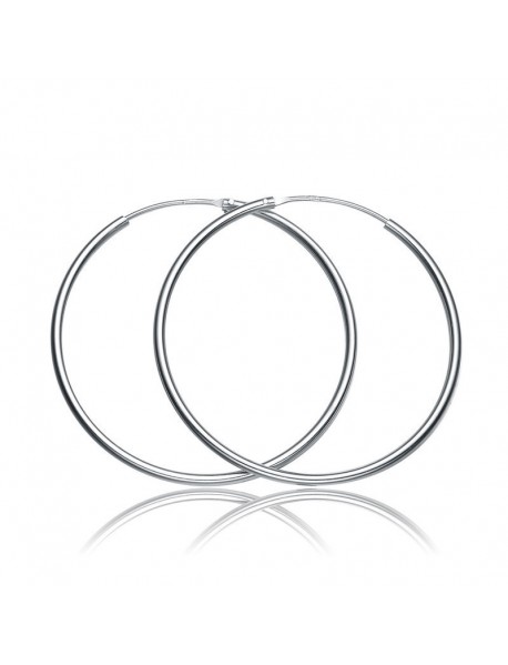 Simple Concise Elegant Women 925 Sterling Sliver Huggie Hoop Earrings